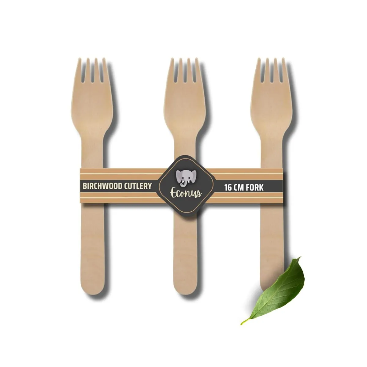 160mm, 100-Pack Birchwood Disposable Wooden Forks | Disposable Natural Eco-Friendly Biodegradable Cutlery Bamboo Forks | Party, Wedding, Birthday Event Fork