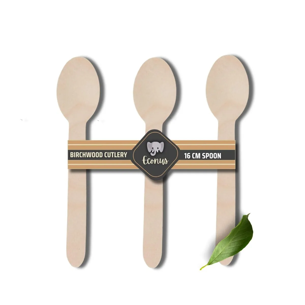 160mm, 100-Pack Birchwood Disposable Wooden Spoons | Disposable Natural Eco-Friendly Biodegradable Cutlery Bamboo Spoons | Party, Wedding, Birthday Event Spoon