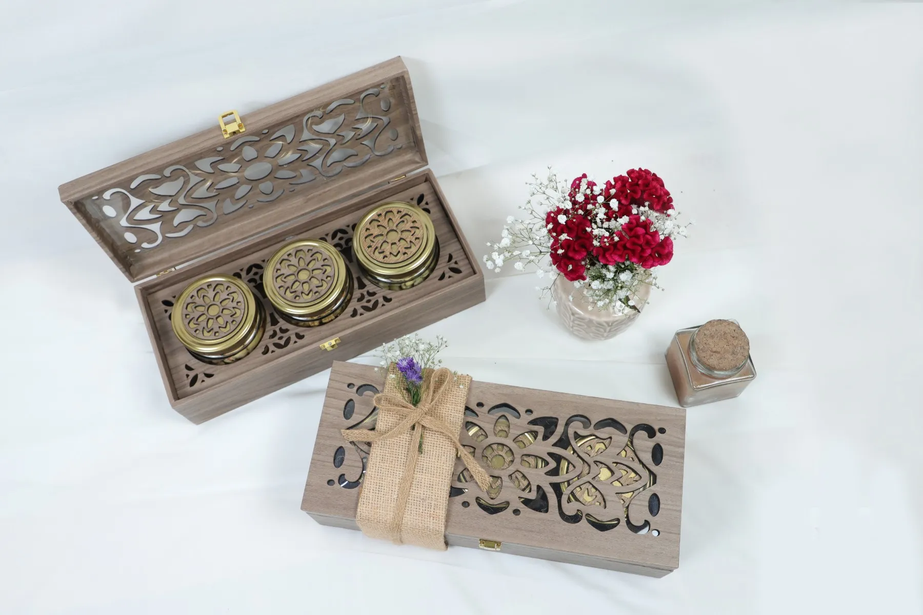3 Jar Gift Box (Pack of 2) – Premium Storage & Gifting Combo