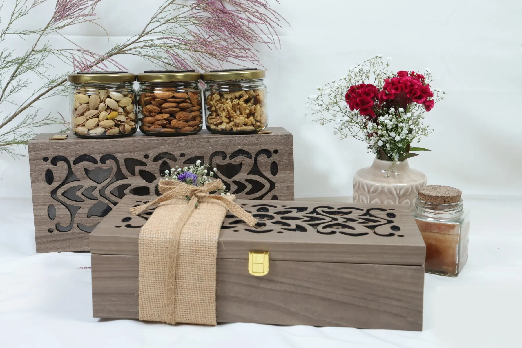 BOX OF 3 JARS – Akhrot, Badam & Kaju