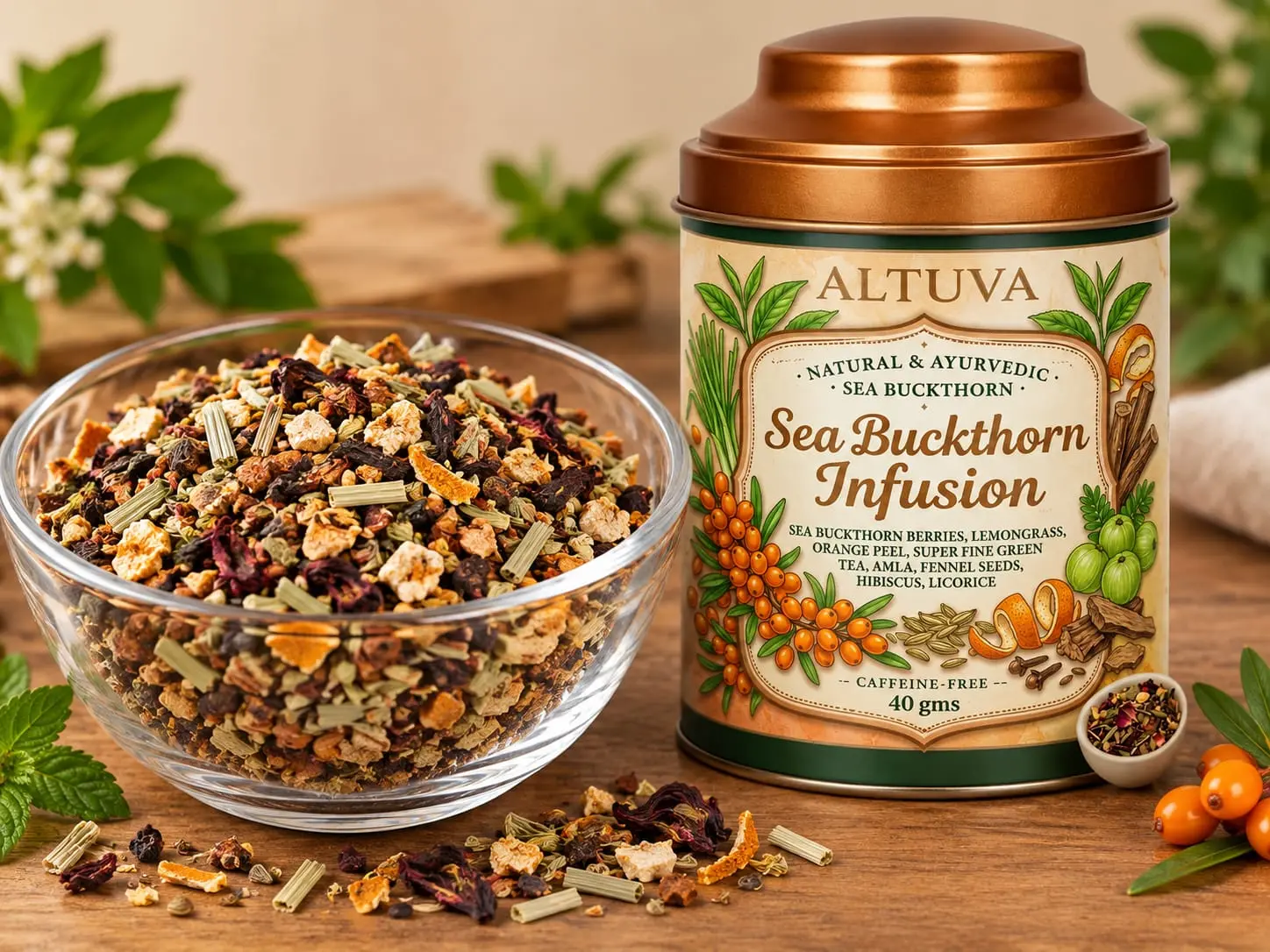 ALTUVA Premium Sea Buckthorn Infusion (40g)