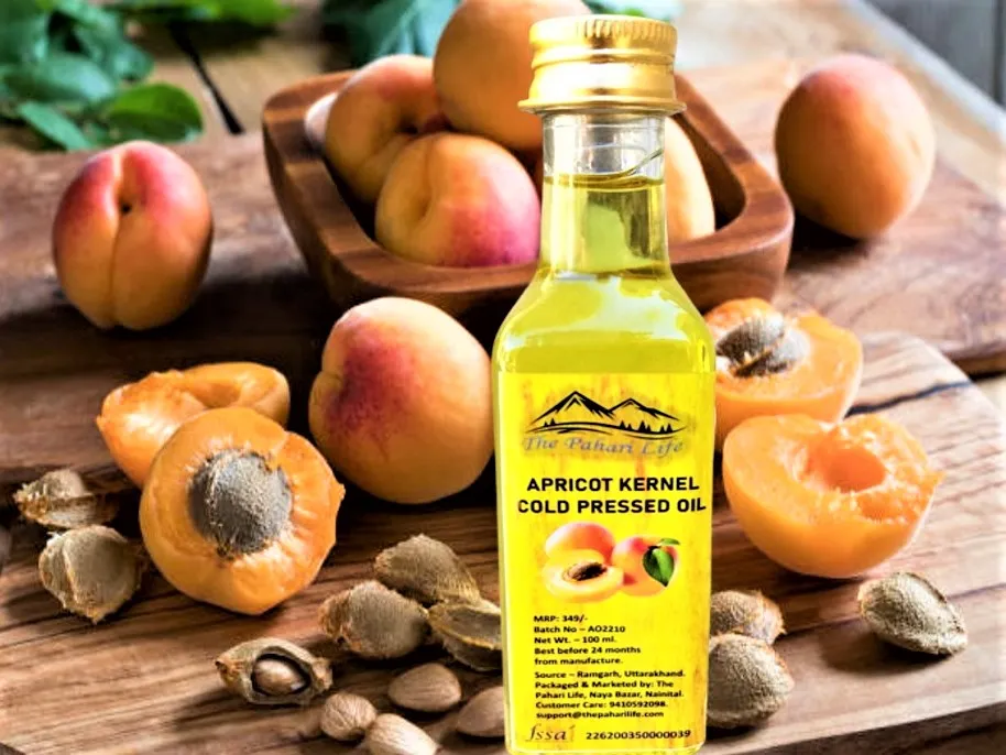 Cold Pressed Apricot Oil from Ranikhet (100 ml)