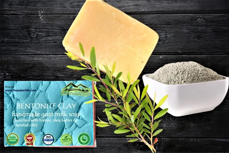 Bentonite clay goat milk soap from Nainital (75 grams)