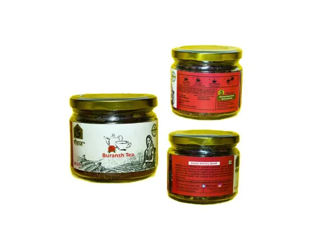 Buransh Tea Jar from Dehradun - 30g (Pack of 2)