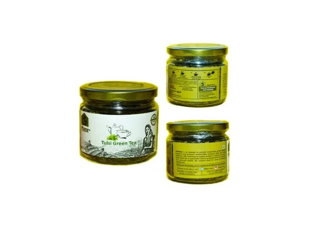 Tulsi Green Tea Jar from Dehradun - 50g (Pack of 2)