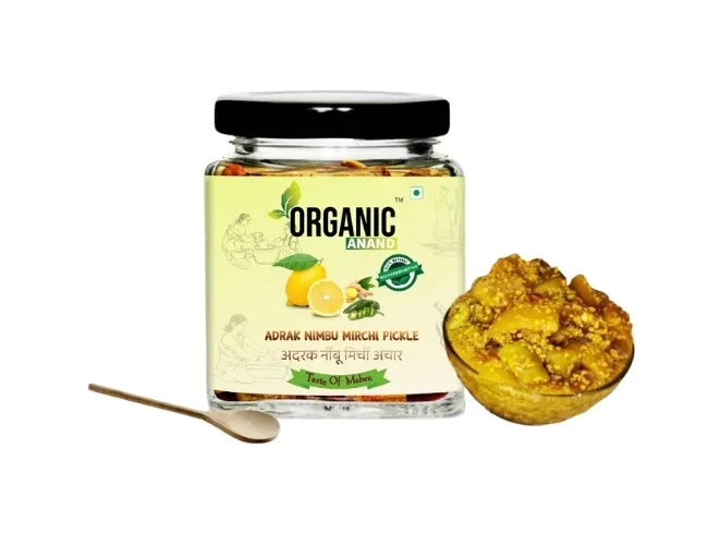 Adarak Nimbu Mirchi Pickle from Mandasaur (250g)