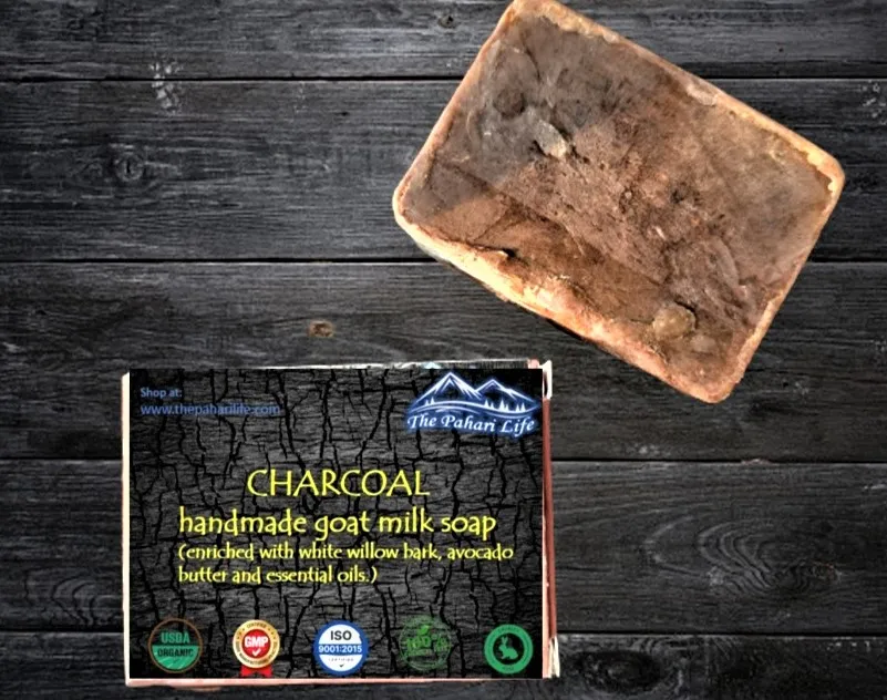 Charcoal Goat Milk Soap from Nainital (75 grams)