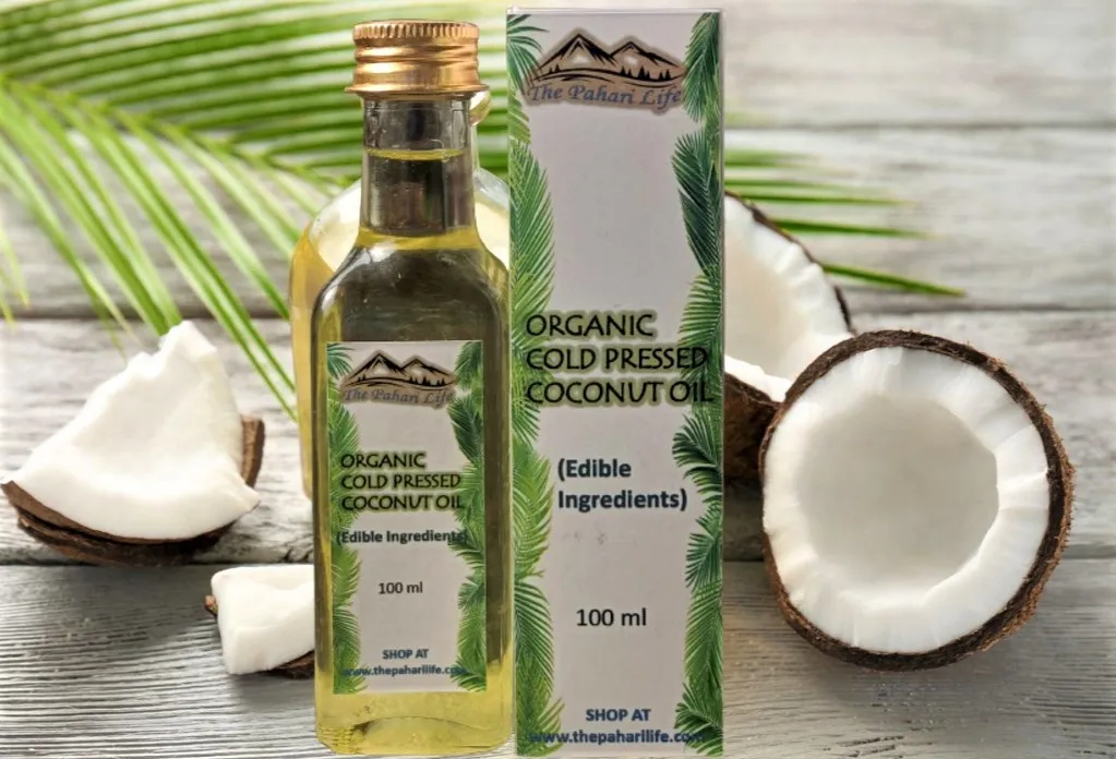Cold Pressed Coconut Oil (Certified Organic) from Ranikhet (100 ml)