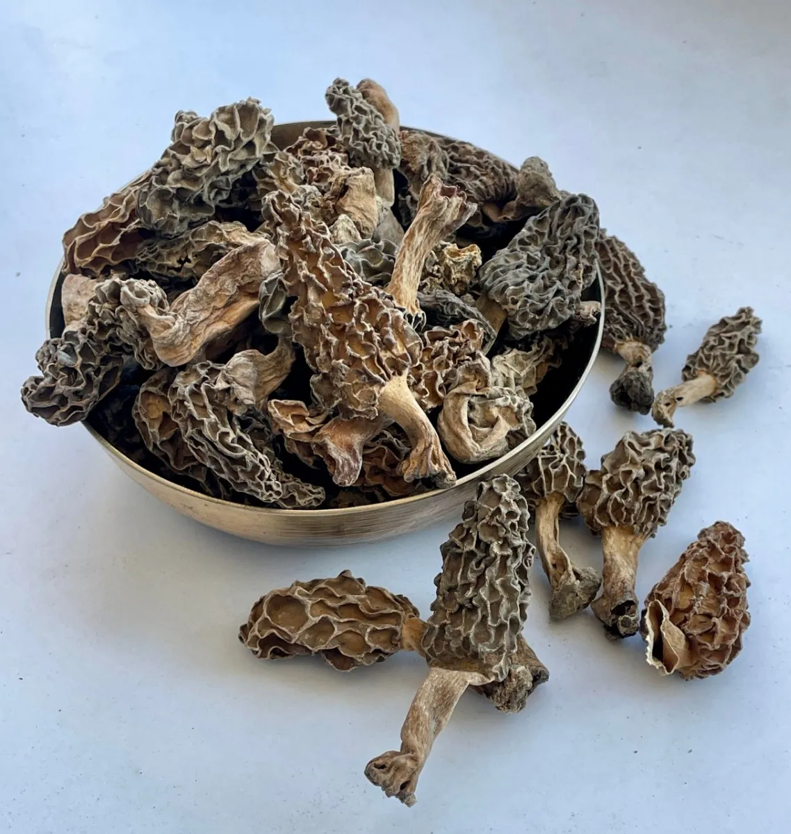 Medium-Sized Gucchi Mushrooms | Dried Himalayan Morels | Himalayan Origin | Exotic Produce | Naturally Sun Dried