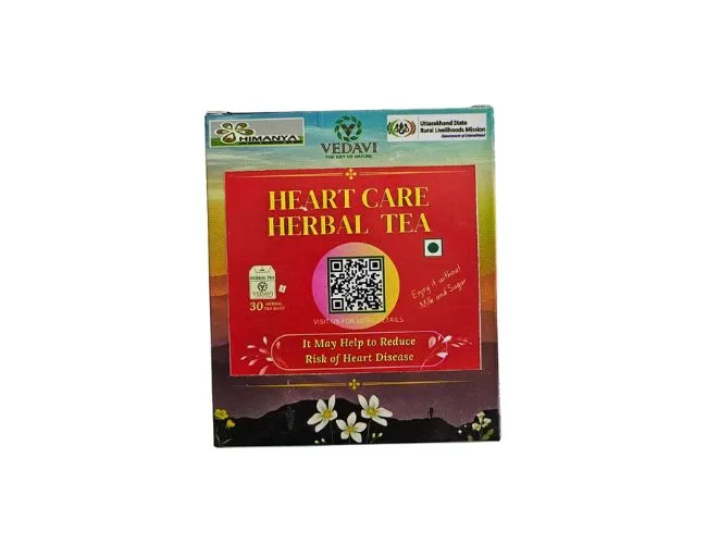 Heart Care Herbal Tea Bags from Dehradun (10 Tea Bags)