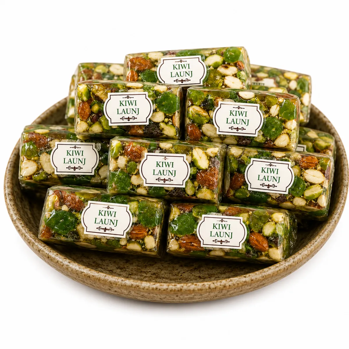 Kiwi Launj – Premium Handmade Kiwi & Dry Fruit Sweet | Traditional Chewy Kiwi Delight | Loaded with Almonds, Pistachios & Nuts | Delicious Indian Sweet
