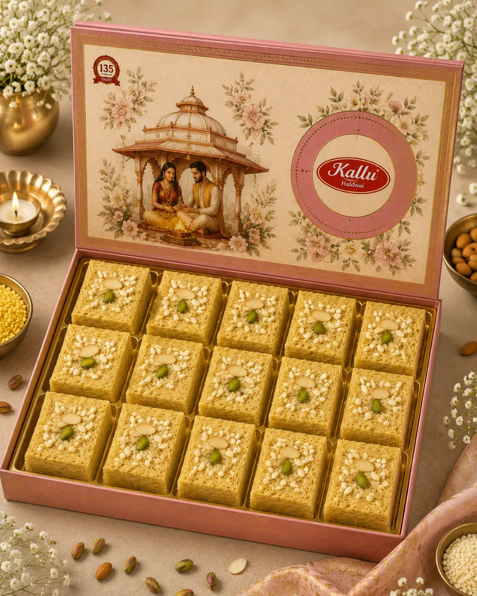 Sonpapdi – Light & Flaky Traditional Indian Sweet with Dry Fruits