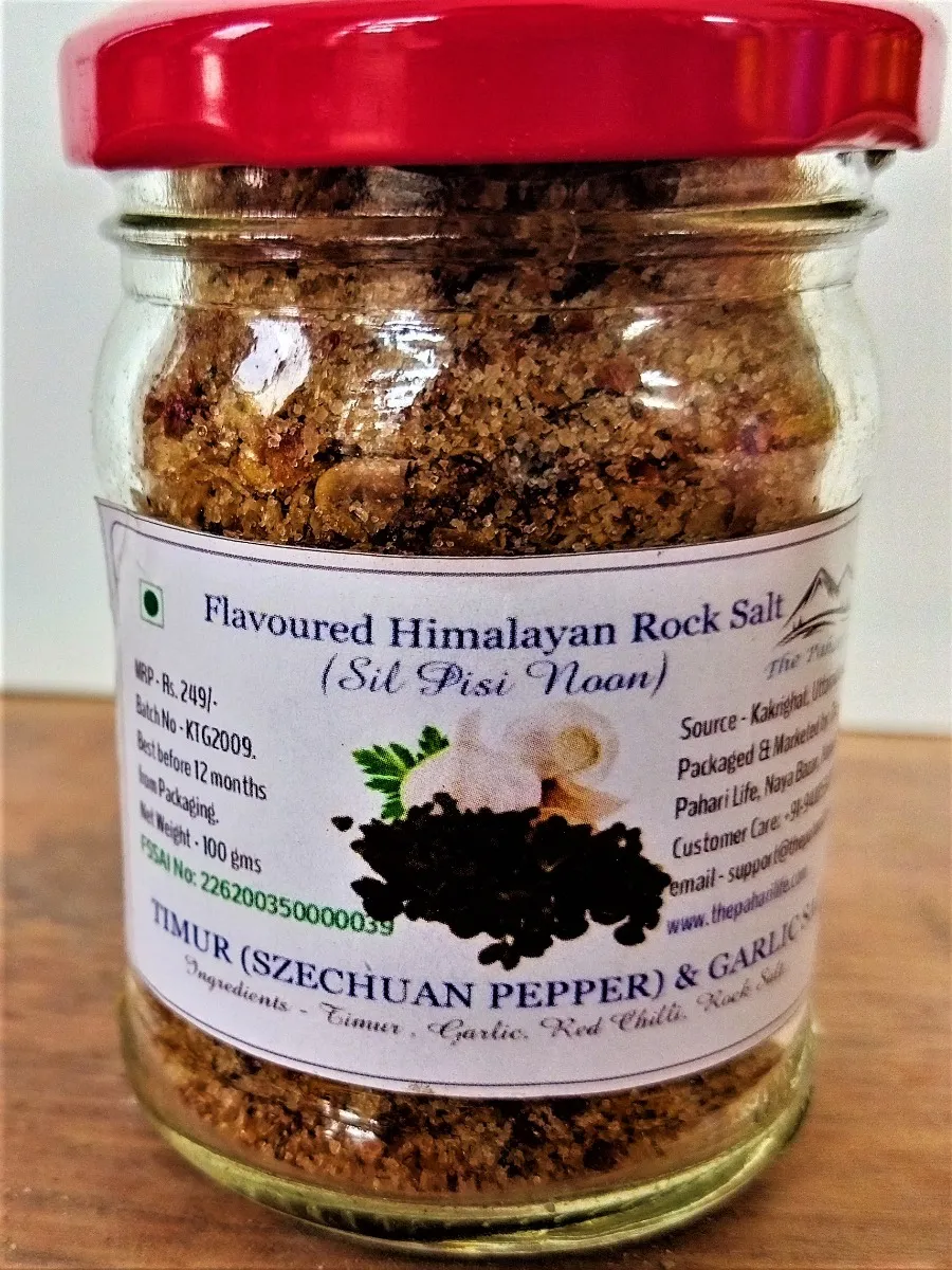 Szechuan Pepper (Timur) & Garlic Salt from Bhimtal (100gm)